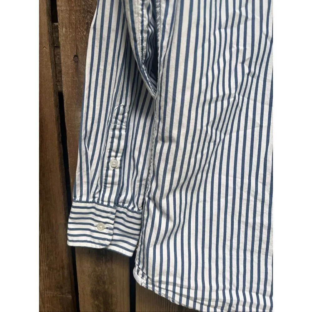 Crewcuts Boy’s striped botton down shirt size 10